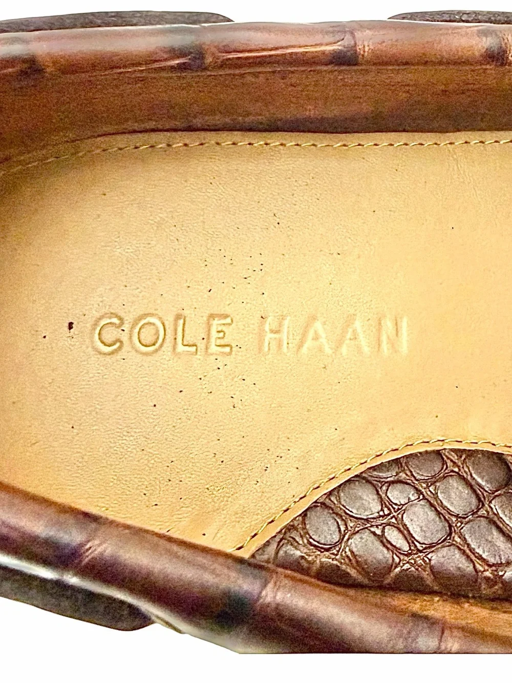 Cole Haan Grant Canoe Camp Moc Chestnut Driving Shoes Men’s Size 7M Leather